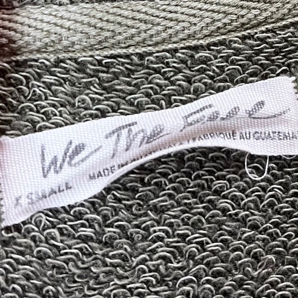 We The Free Camden Oversized Zip-Up Hoodie XS Olive Green EUC - Picture 5 of 12